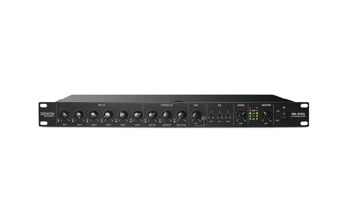 Denon DN-312X  12-Kanal Rackmixer  19" 1 HE