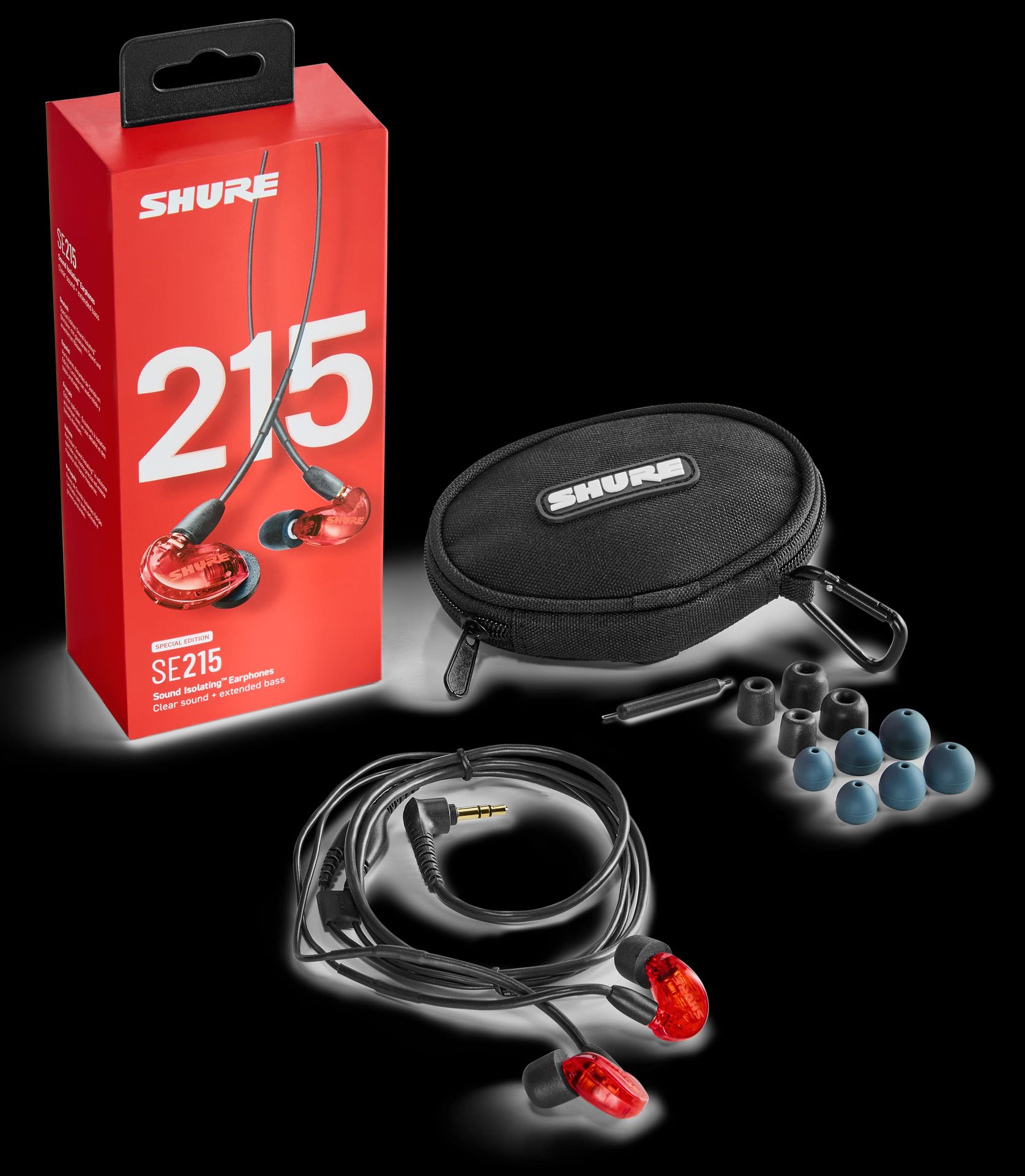 Shure SE215-Red B-Stock In-Ear Hörer  Farbe: Rot