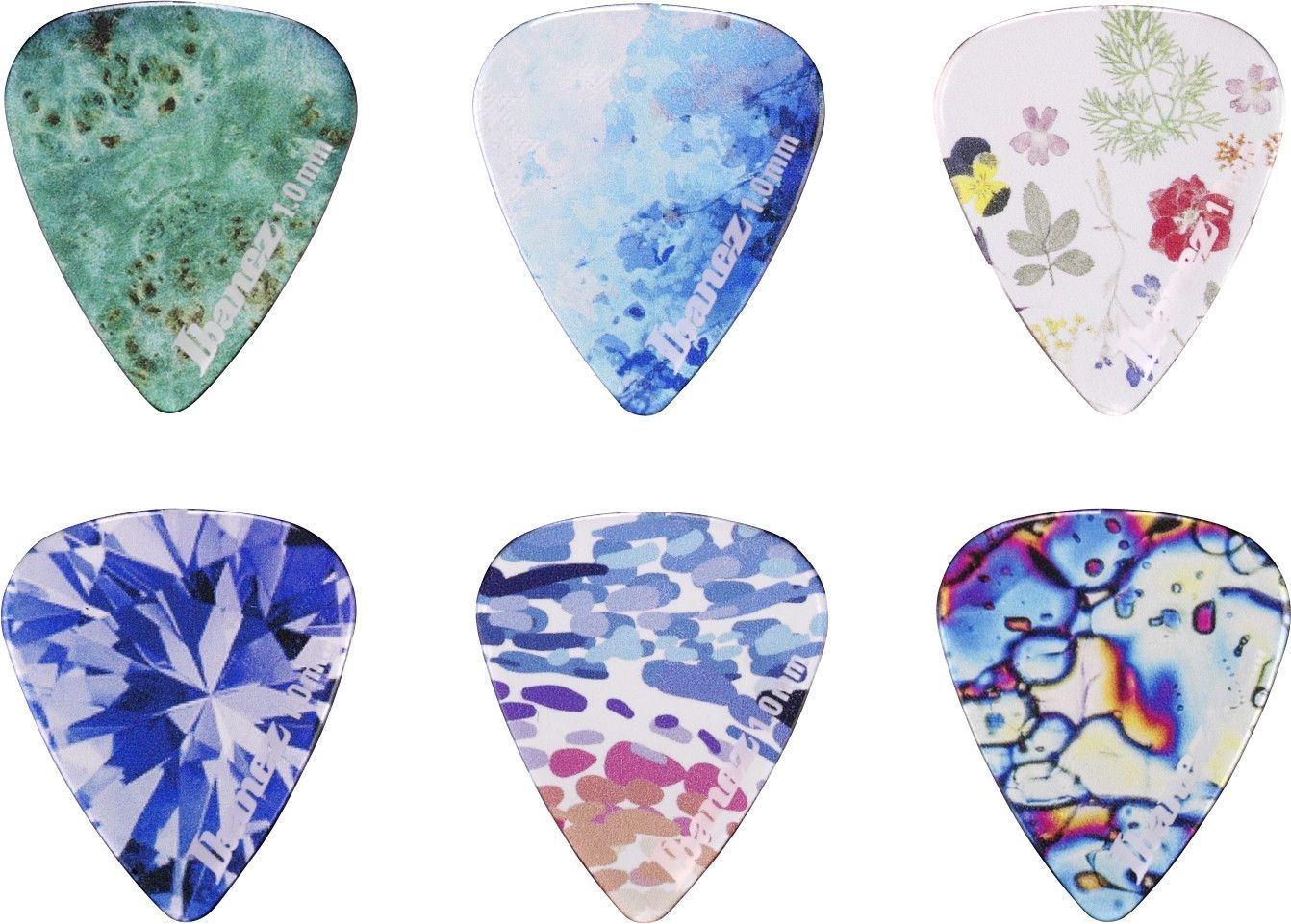 4549763168818 - PCP14H-C1 IBANEZ KALEIDO Series Picks - Copolyester Heavy  6er Pack