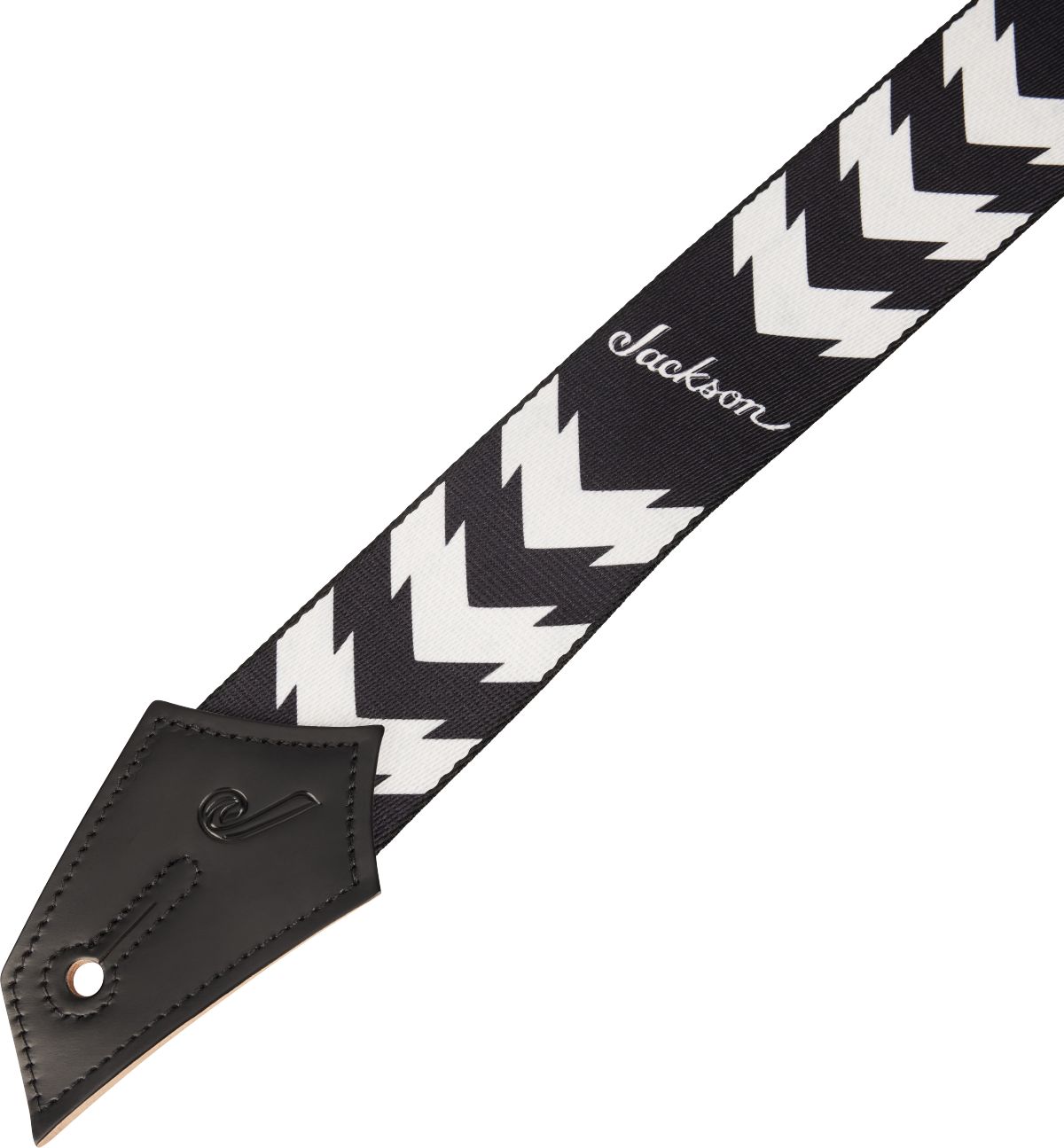 Jackson Gurt mit Doppel V Pattern Schwarz/Weiss