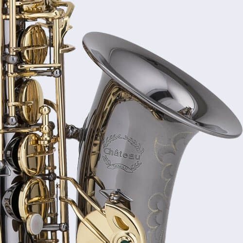 Chateau Altsaxophon CAS50BL, Powerbell Schallstück, Black Chrome / GL