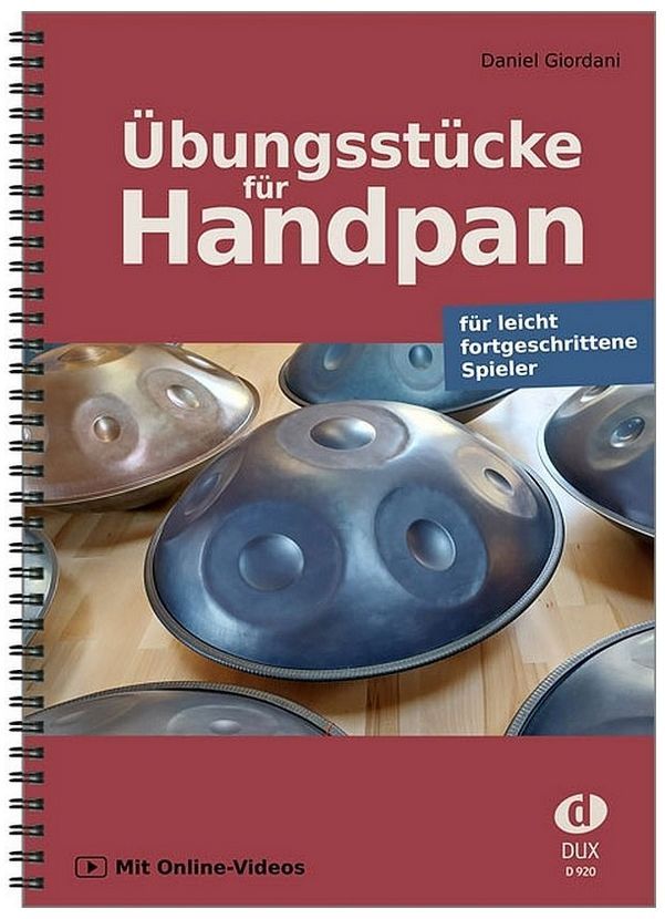 Noten Übungsstücke für Handpan (+Online-Videos) Lehrbuch Schule 9 tönig