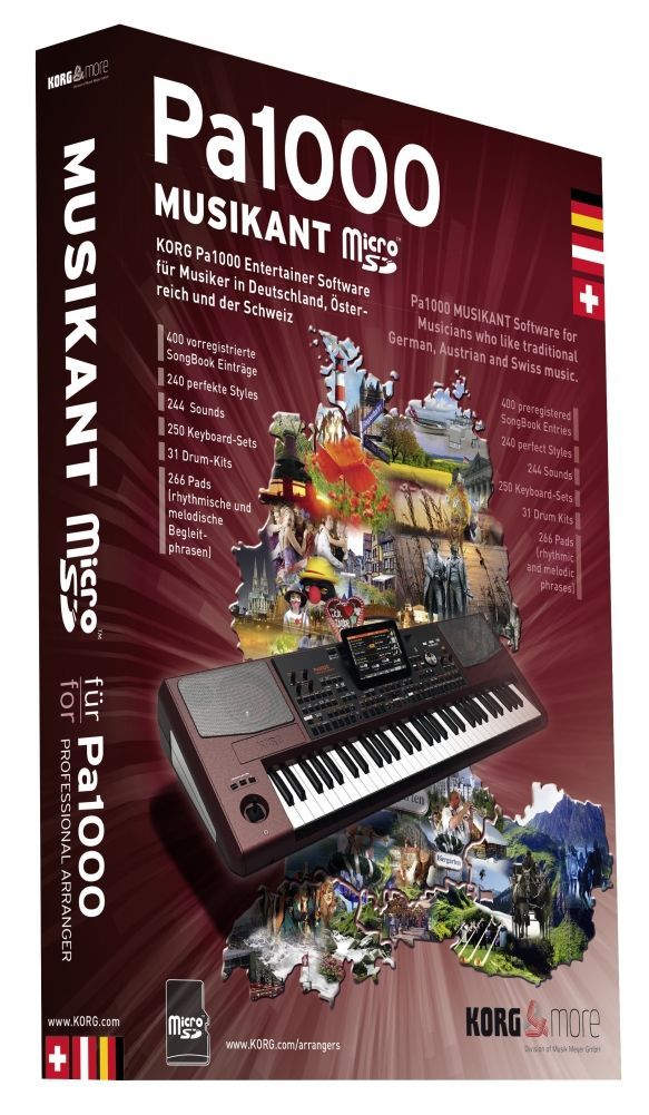 4058059135293 - Korg PA-1000 Musikant-Erweiterung incl 240 PA1000-Styles 400 Songbook-EintrÃ¤ge