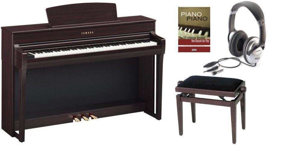 0703062854559 - CLP-745 R Set Digitalpiano Rosenholz mit Klavierbank ua Zubehör