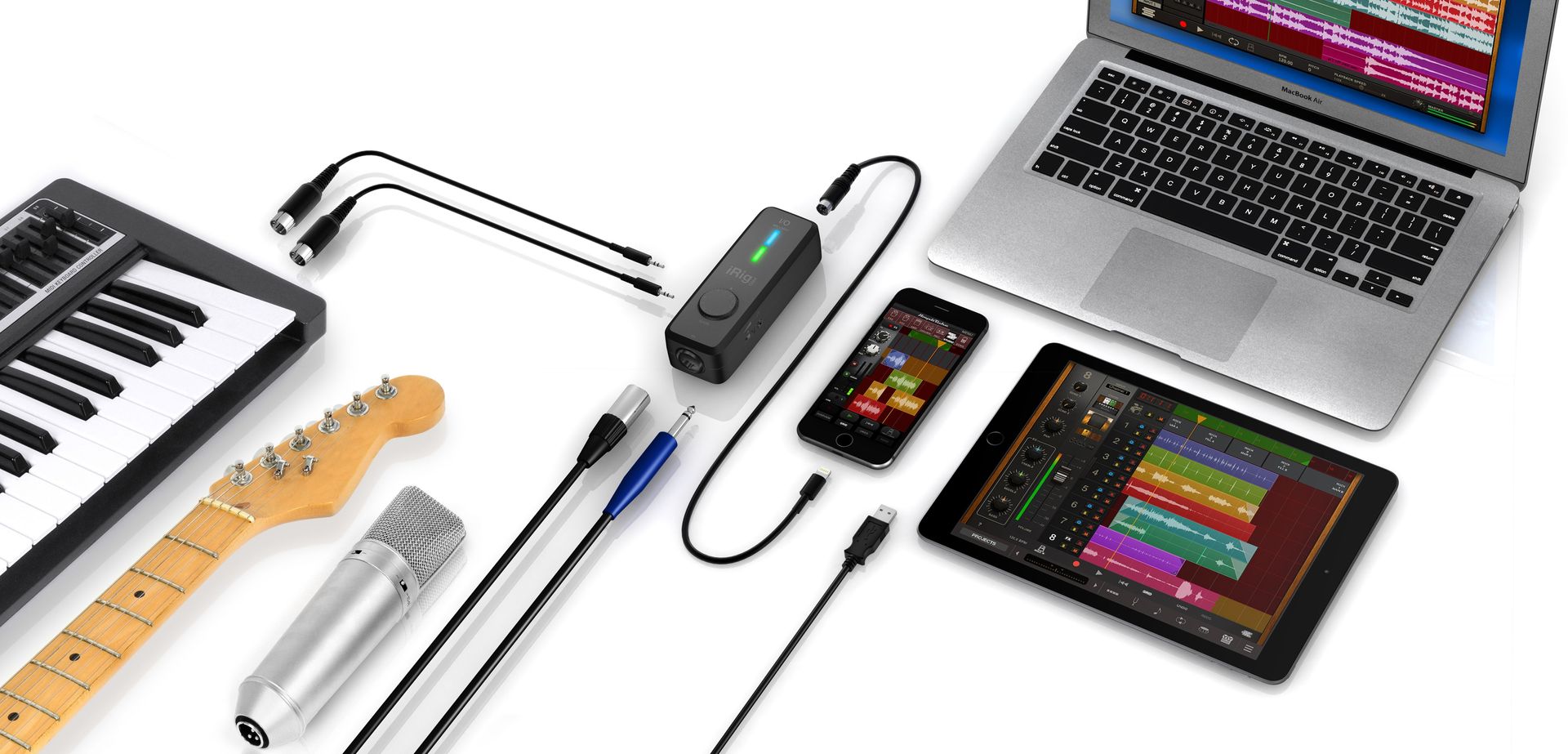 IK Multimedia iRig Pro I/O Audio- und MIDI-Interface für PC Mac, Smartphone