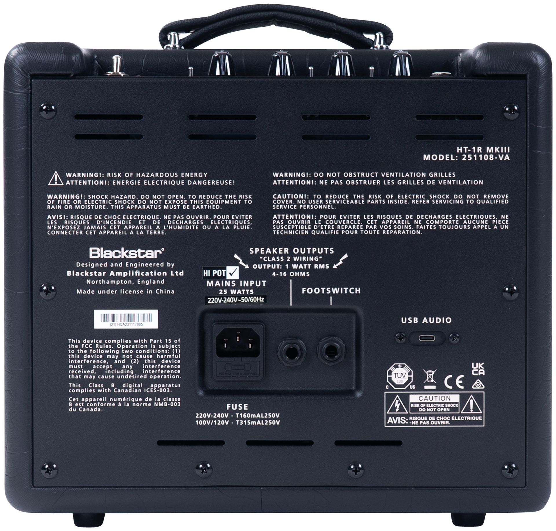 Blackstar HT-1R MkIII  Vollröhren Combo