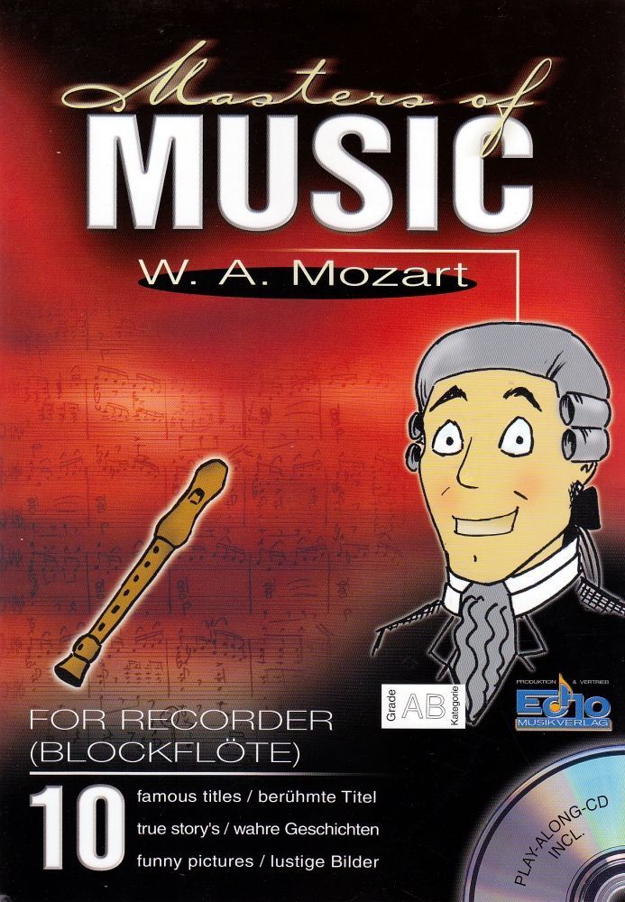 Noten Masters of Music (+CD) Mozart für Sopranblockflöte Pro Musica 