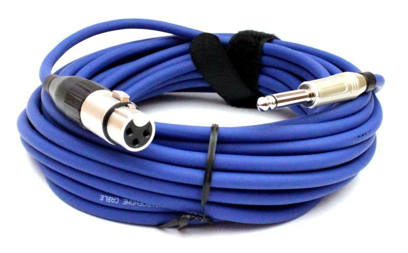 4051344036862 - Mikrofonkabel Amphenol XLR female  63mm Klinkenstecker 10 Meter blau