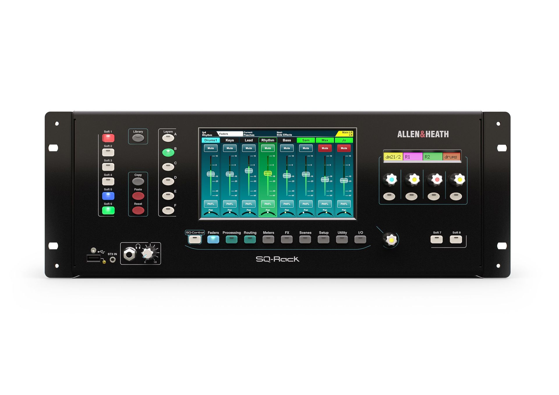 Allen & Heath SQ Rack 48-Kanal Digitalmixer für Live, Studio und Installation