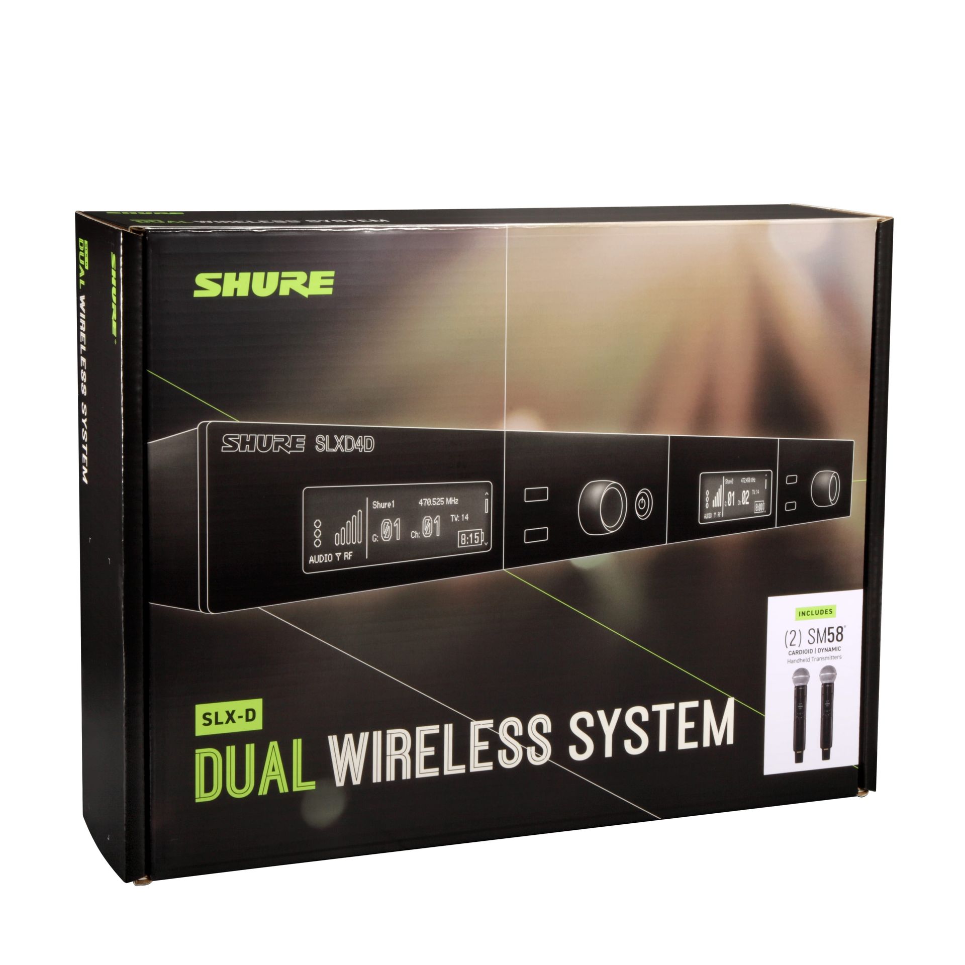 Shure SLXD24DE/SM58 G59 2-Kanal-Funksystem mit zwei Handsender