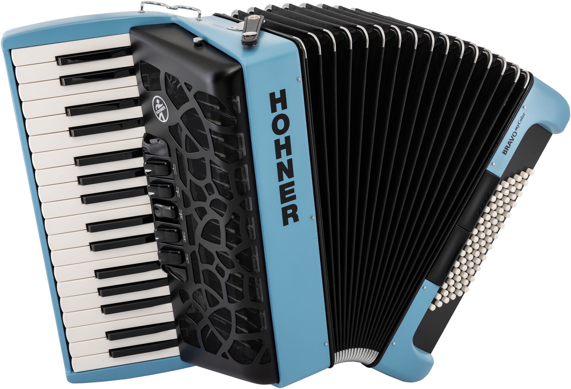 Hohner MY COLOR Bravo III 72 Sky Akkordeon HOA166153 72 Bässe, silent Key