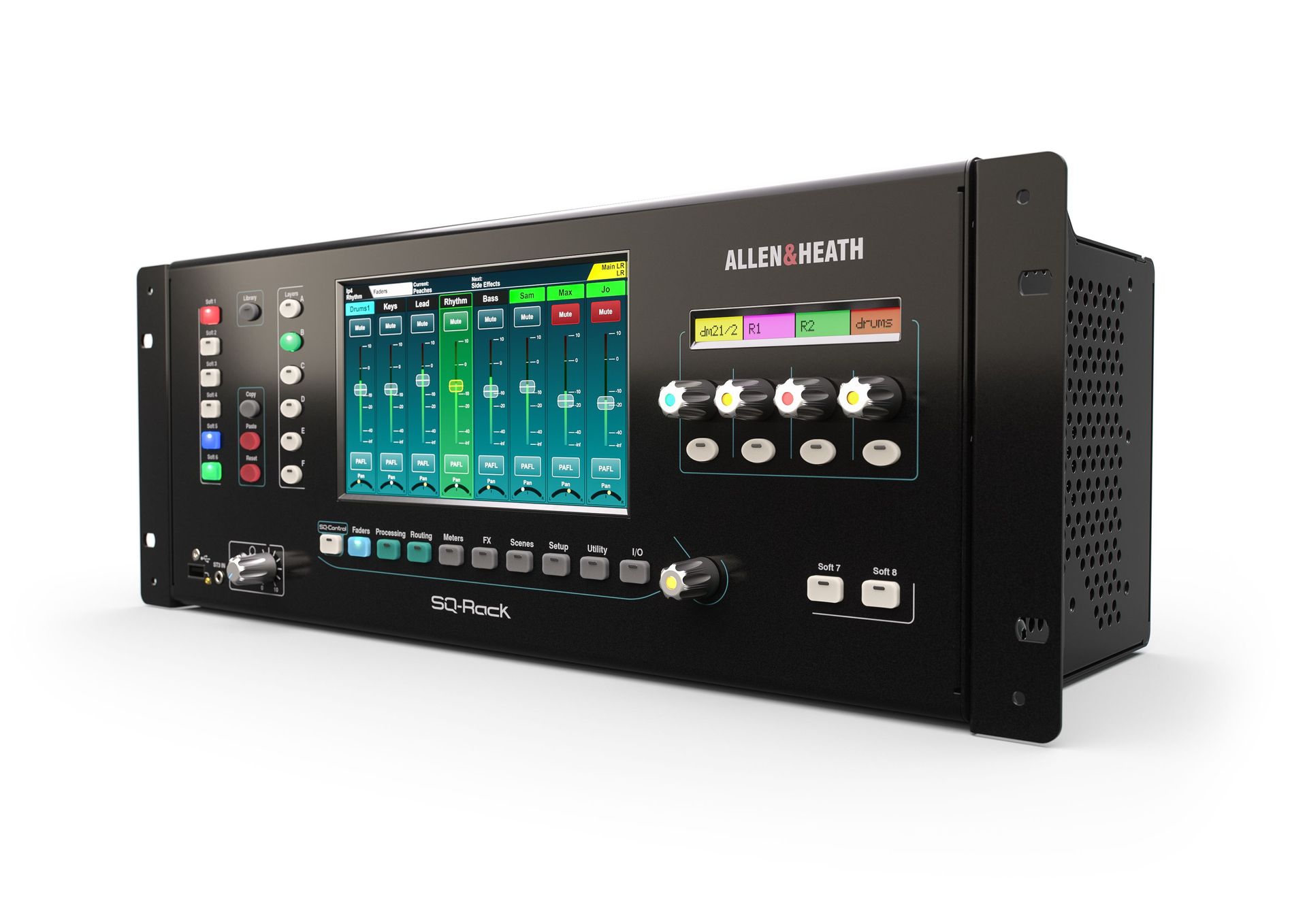 Allen & Heath SQ Rack 48-Kanal Digitalmixer für Live, Studio und Installation