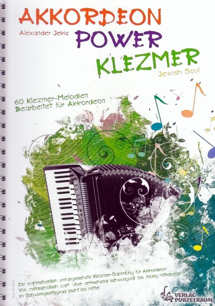 Noten AKKORDEON POWER Klezmer Alexander Jekic Verlag Purzelbaum 40074