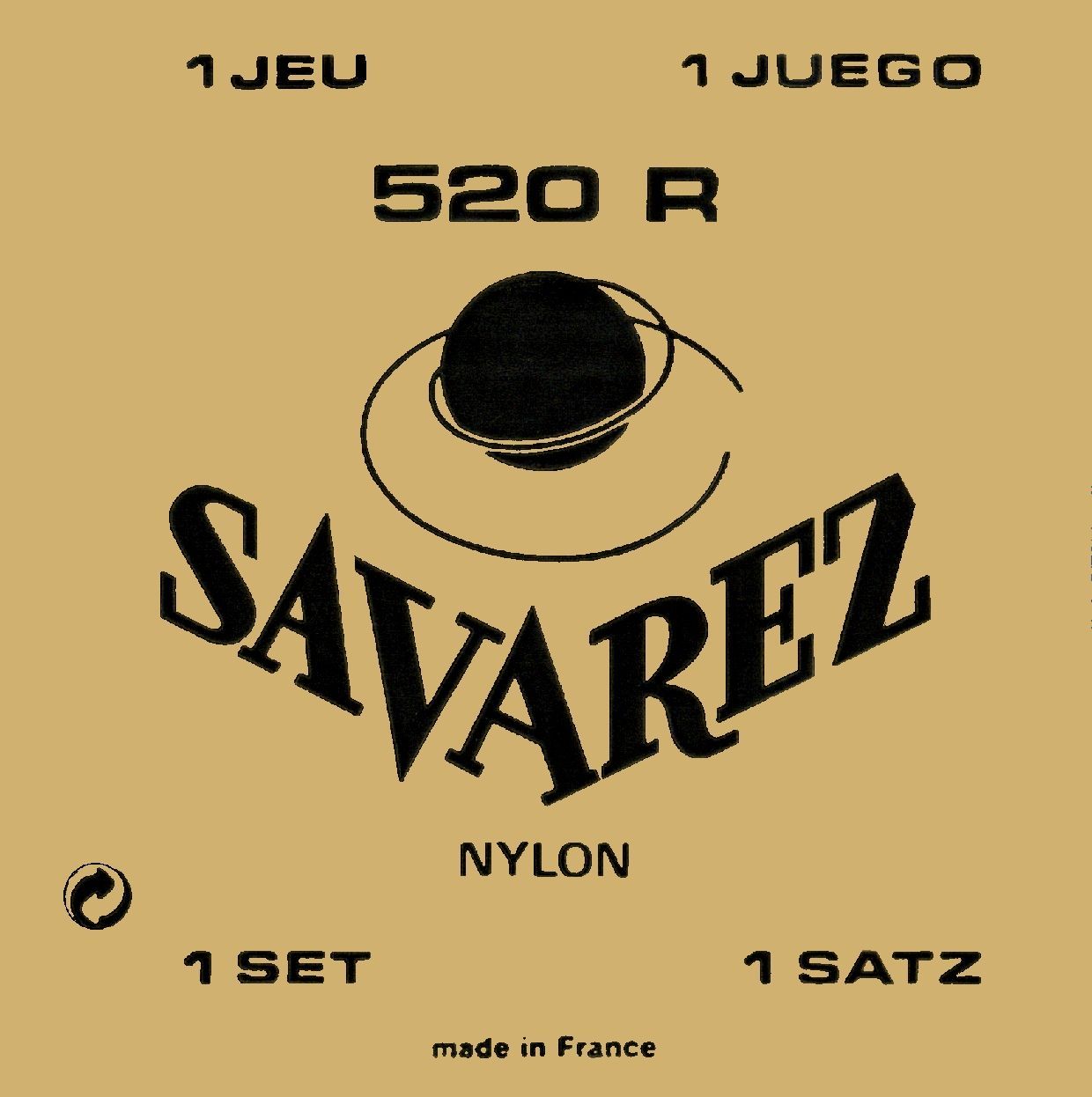 Savarez 520R Nylonsaiten-Satz für Konzertgitarre  Medium Tension