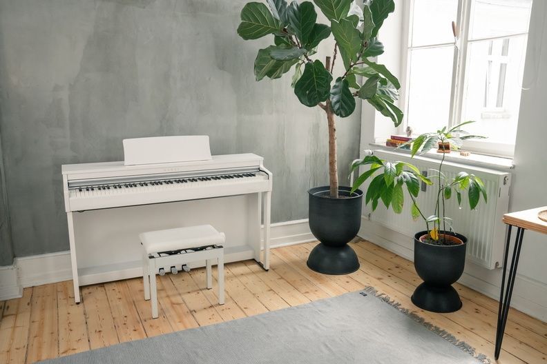 KAWAI CN-201W Digitalpiano weiß matt, RH3 Tastatur mit IvoryTouch + Druckpunkt