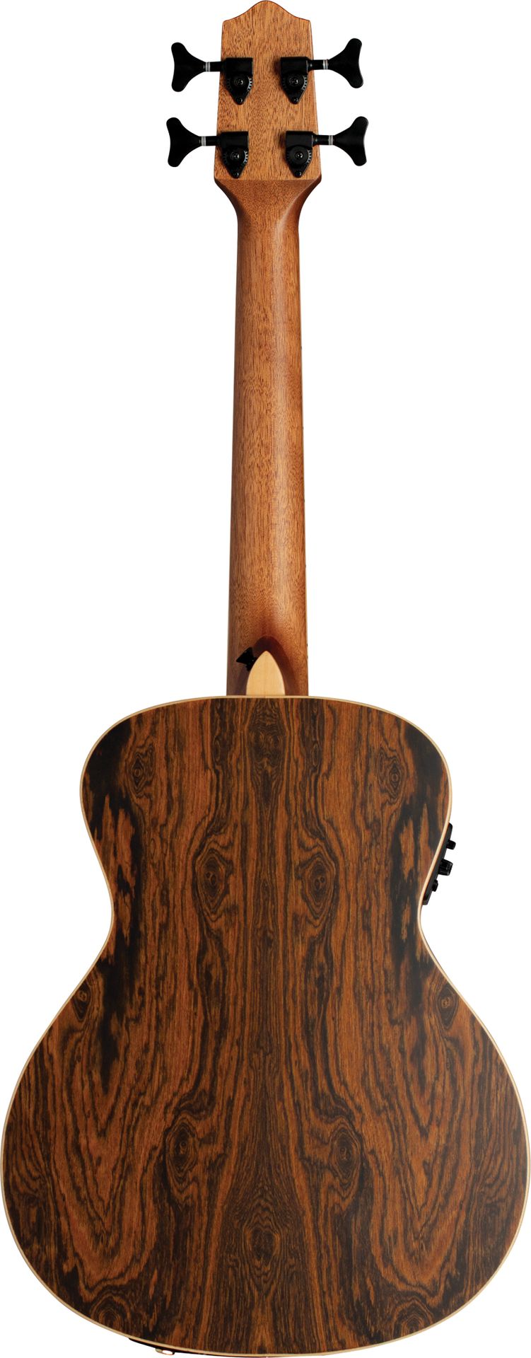 Lanikai LKUFBEBU Figured Bocote Series Bassukulele  mit PU & Tasche