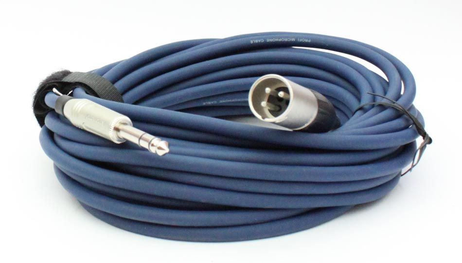 4051344035049 - Mikrofonkabel Amphenol XLR male  63mm StereoKlinkenstecker 10 Meter blau