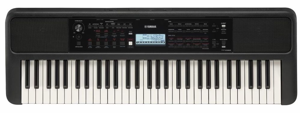 Yamaha PSR-E383 Keyboard mit 650 Klangfarben und Begleitautomatik, E383