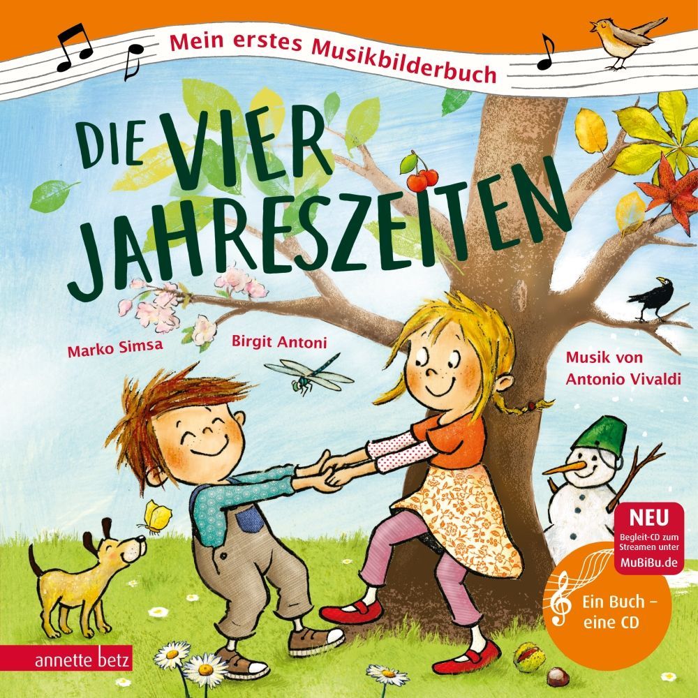 9783219117691 - Die vier Jahreszeiten (Mein erstes Musikbilderbuch mit CD und zum Streamen) - Marko Simsa Birgit Antoni Gebunden