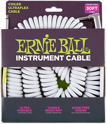 0749699160458 - Ernie Ball EB6045 Spiral-Instrumentenkabel 914m Klinke Klinke 63mm Monoklinke