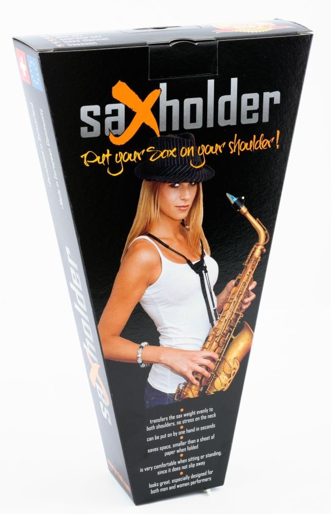 7640133610429 - Saxholder Pro Größe M  von Jazzlab komfortables Tragegestell Alt - und Tenor